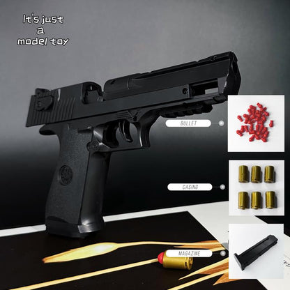 Desert Eagle Model Toy Gun with 40 Bullets, 12 Shells